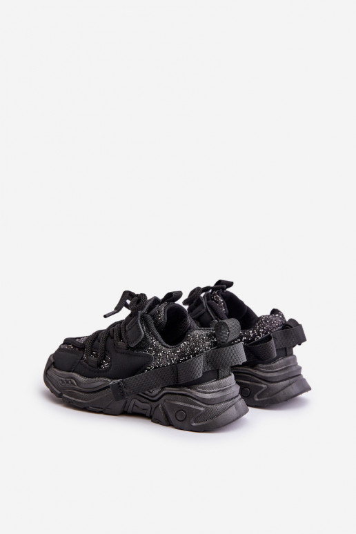 Zapatillas modelo zapatos. Infantil Ozdobione Cekinami de color negro Liatoma Zapatillas modelo zapatos. Infantil Ozdobione Cekinami de color negro Liatoma