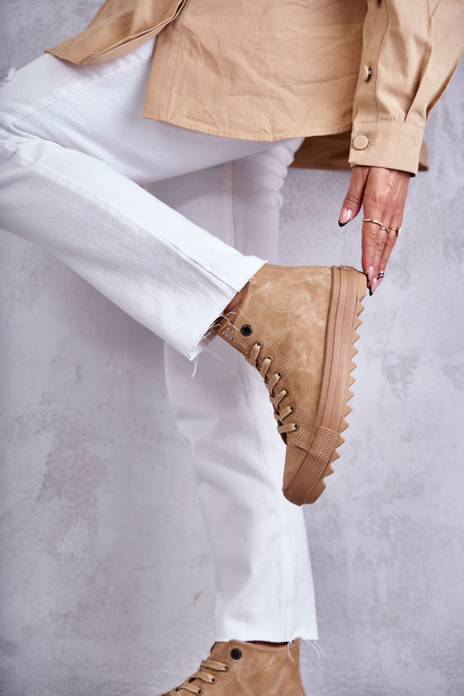 Zapatos de ocio Big Star Alto calentamiento color marrón GG274072