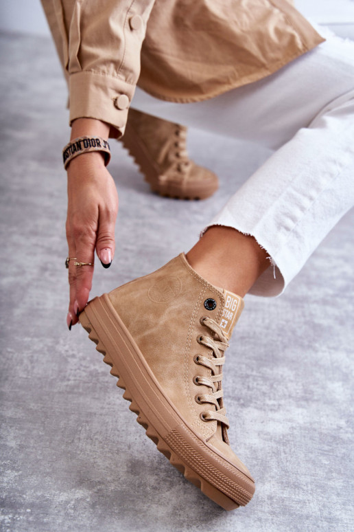 Zapatos de ocio Big Star Alto calentamiento color marrón GG274072