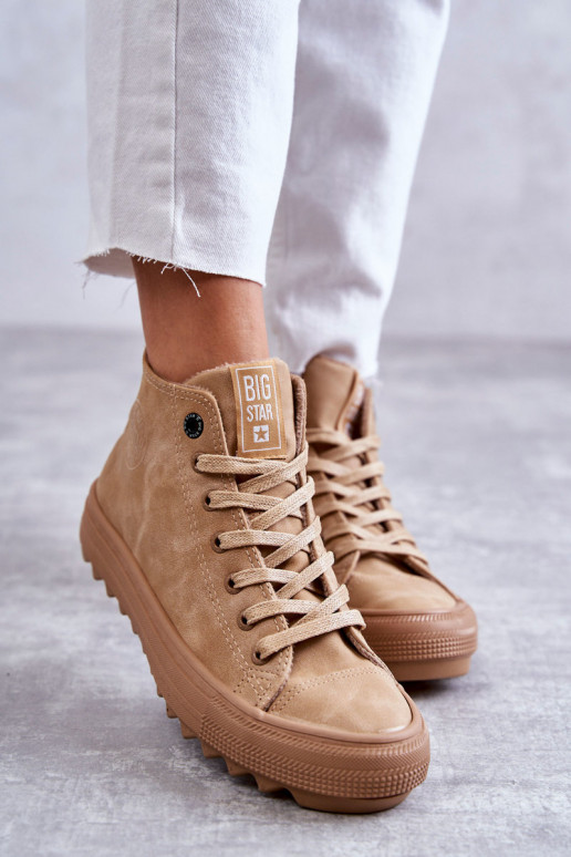 Zapatos de ocio Big Star Alto calentamiento color marrón GG274072