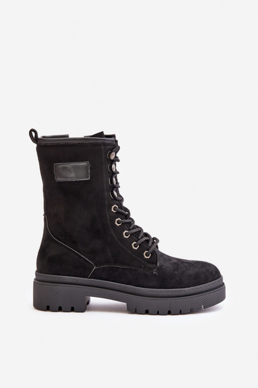 botines de trabajo Femenino Al castillo Z de gamuza ecológicau de color negro Savalann botines de trabajo Femenino Al castillo Z de gamuza ecológicau de color negro Savalann