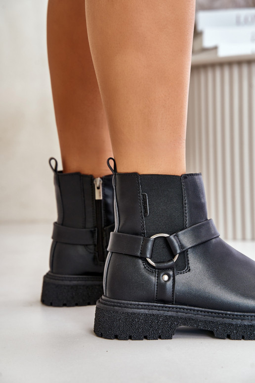 botas con estilo calentamiento Al castillo Big Star OO274A128 de color negro botas con estilo calentamiento Al castillo Big Star OO274A128 de color negro