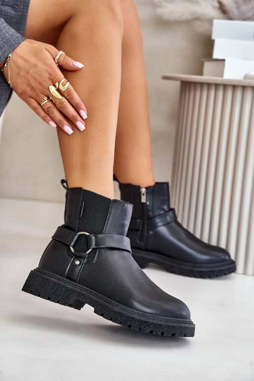 botas con estilo calentamiento Al castillo Big Star OO274A128 de color negro botas con estilo calentamiento Al castillo Big Star OO274A128 de color negro