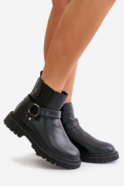 botas con estilo calentamiento Al castillo Big Star OO274A128 de color negro botas con estilo calentamiento Al castillo Big Star OO274A128 de color negro