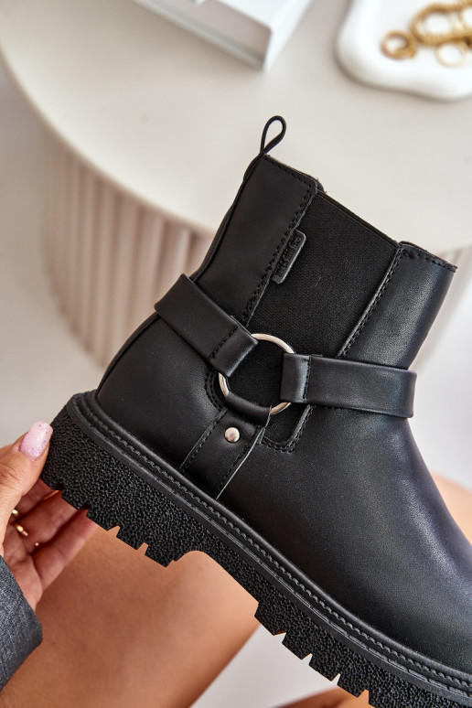 botas con estilo calentamiento Al castillo Big Star OO274A128 de color negro botas con estilo calentamiento Al castillo Big Star OO274A128 de color negro