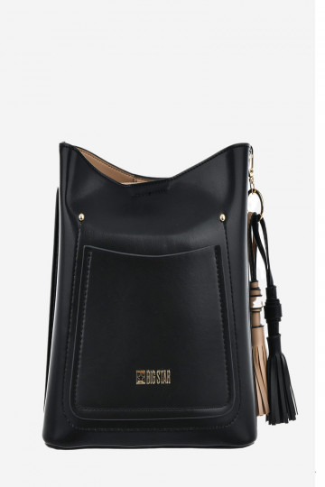 un bolso pequeño de cuero ecológico Big Star OO574139 negro