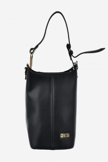 Femenino un bolso pequeño de cuero ecológico Big Star OO574133 negro