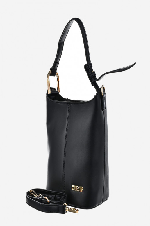 Femenino un bolso pequeño de cuero ecológico Big Star OO574133 negro