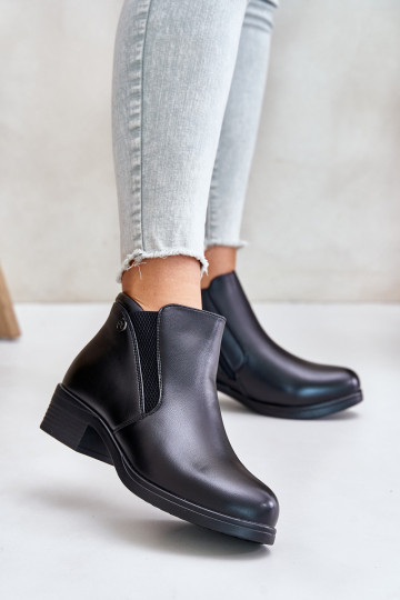 Botas Con parte superior baja calentada con pelo interior Vinceza 85150 negro