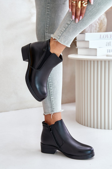 Botas Con parte superior baja calentada con pelo interior Vinceza 85150 negro 2
