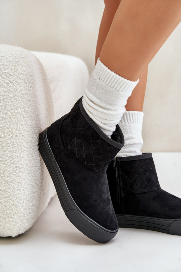 Botas Botas de nieve Al castillo calentamiento con pelo dentro Big Star OO274A522 de color negro