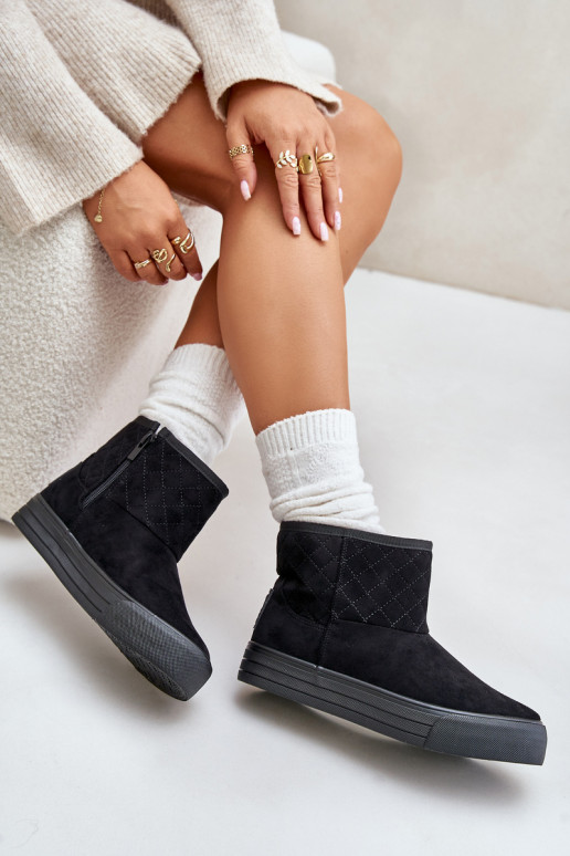 Botas Botas de nieve Al castillo calentamiento con pelo dentro Big Star OO274A522 de color negro Botas Botas de nieve Al castillo calentamiento con pelo dentro Big Star OO274A522 de color negro