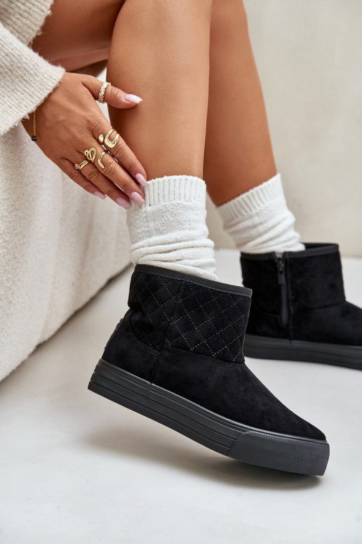 Botas Botas de nieve Al castillo calentamiento con pelo dentro Big Star OO274A522 de color negro Botas Botas de nieve Al castillo calentamiento con pelo dentro Big Star OO274A522 de color negro