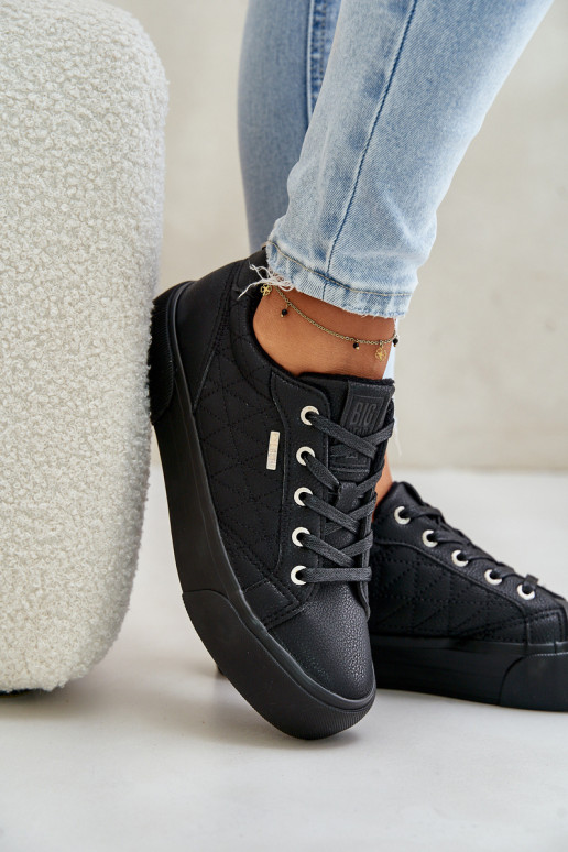 Zapatos de ocio con una plataforma calentamiento Big Star OO274A465 de color negro