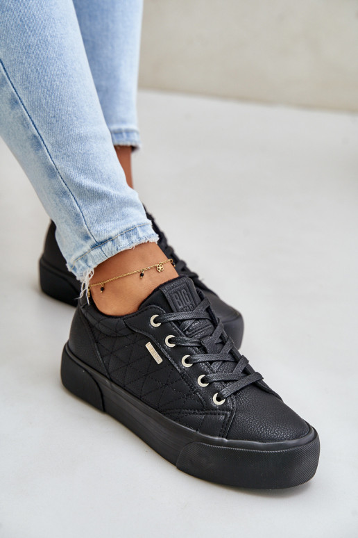 Zapatos de ocio con una plataforma calentamiento Big Star OO274A465 de color negro