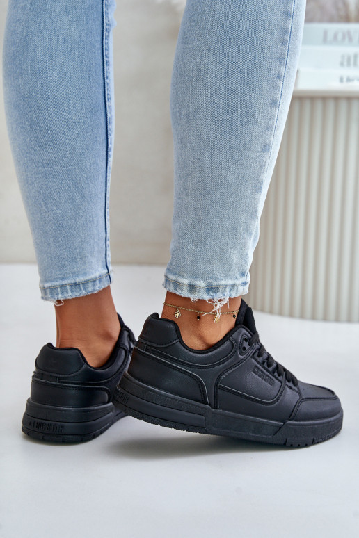 Zapatillas modelo zapatos. Femenino Big Star OO274A551 Hi-Poly System de color negro