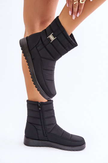 Botas de nieve Femenino Al castillo de color negro Mezitha 2