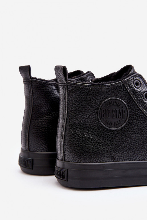 calentamiento para los hombres zapatos casuales con cremalleras de color negro Big Star MM174012 calentamiento para los hombres zapatos casuales con cremalleras de color negro Big Star MM174012