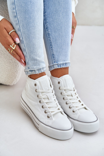 calentamiento Zapatos de ocio con una plataforma OO274A473 el color blanco