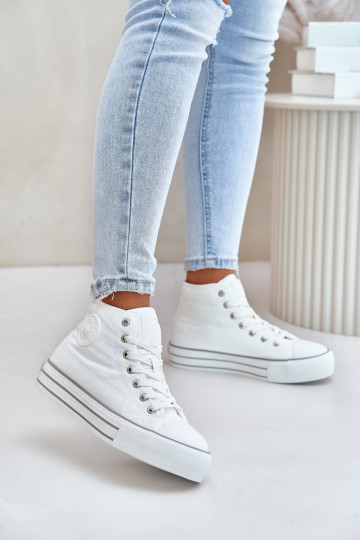 calentamiento Zapatos de ocio con una plataforma OO274A473 el color blanco 2