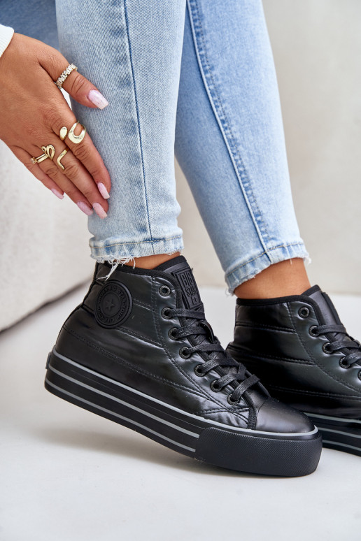 calentamiento Zapatos de ocio con una plataforma OO274A471 de color negro calentamiento Zapatos de ocio con una plataforma OO274A471 de color negro