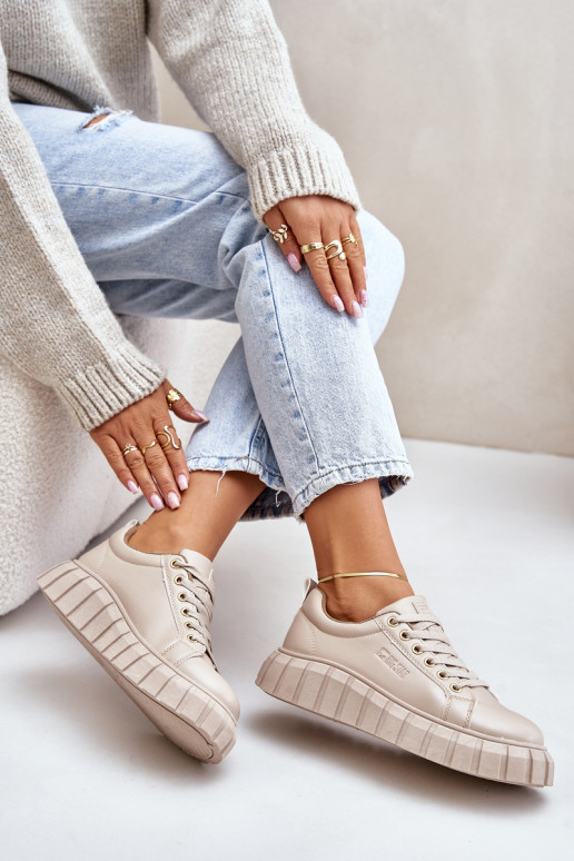 calentamiento Zapatillas modelo zapatos. Femenino Big Star MM274618 beige calentamiento Zapatillas modelo zapatos. Femenino Big Star MM274618 beige