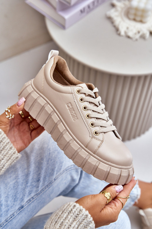 calentamiento Zapatillas modelo zapatos. Femenino Big Star MM274618 beige calentamiento Zapatillas modelo zapatos. Femenino Big Star MM274618 beige