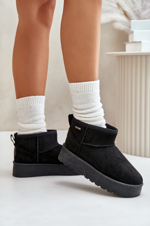 Botas de nieve con plataforma Big Star OO274A099 color negro Botas de nieve con plataforma Big Star OO274A099 color negro