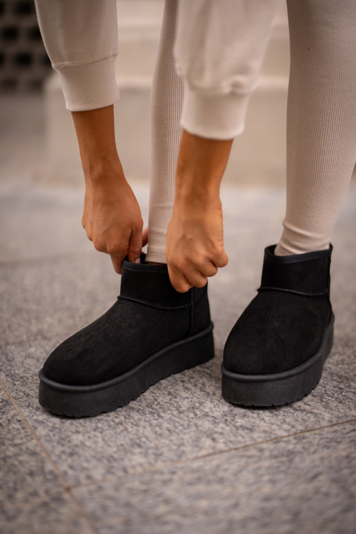 Botas de nieve con plataforma Big Star OO274A099 color negro Botas de nieve con plataforma Big Star OO274A099 color negro