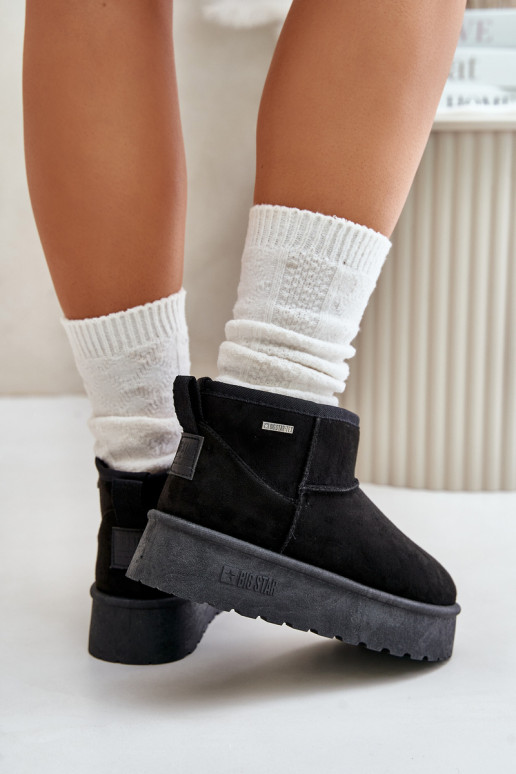 Botas de nieve con plataforma Big Star OO274A099 color negro Botas de nieve con plataforma Big Star OO274A099 color negro