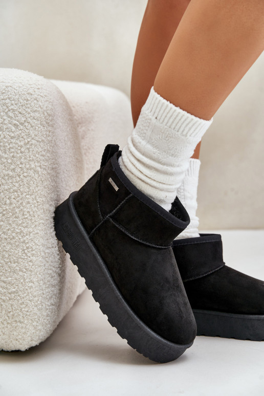 Botas de nieve con plataforma Big Star OO274A099 color negro Botas de nieve con plataforma Big Star OO274A099 color negro