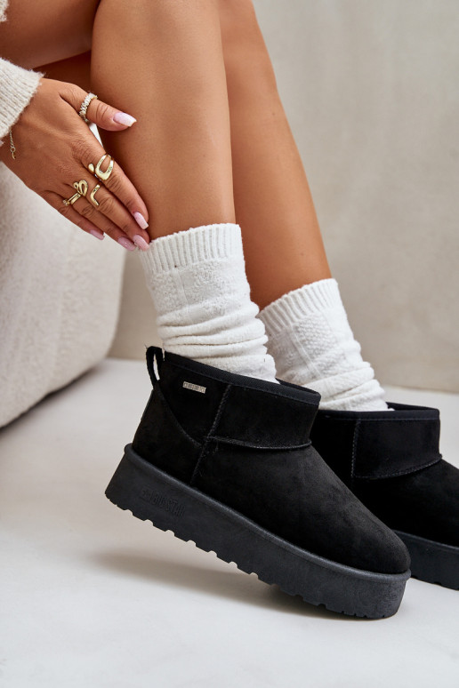 Botas de nieve con plataforma Big Star OO274A099 color negro Botas de nieve con plataforma Big Star OO274A099 color negro