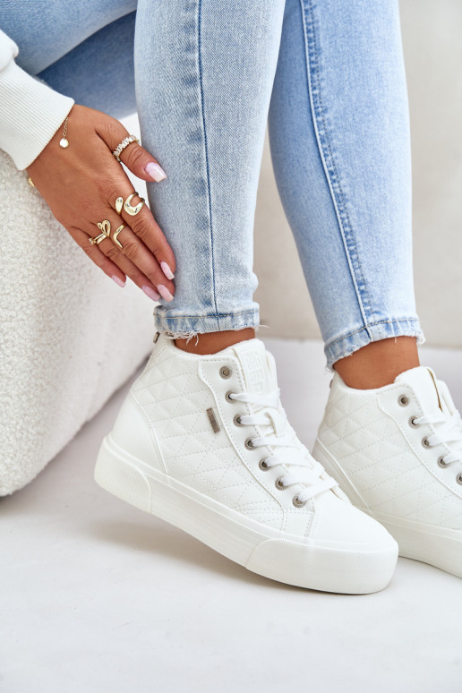 calentamiento Zapatos de ocio Z Przeszyciami Big Star OO274A479 el color blanco calentamiento Zapatos de ocio Z Przeszyciami Big Star OO274A479 el color blanco