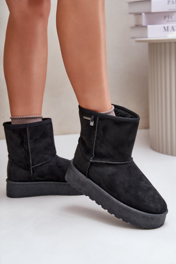 Alto Botas de nieve Femenino con una plataforma Big Star OO274898 de color negro 2