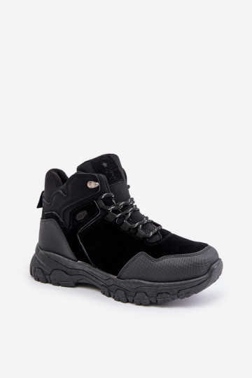 Botas de montaña aislantes para hombre con cordones negras Zerista