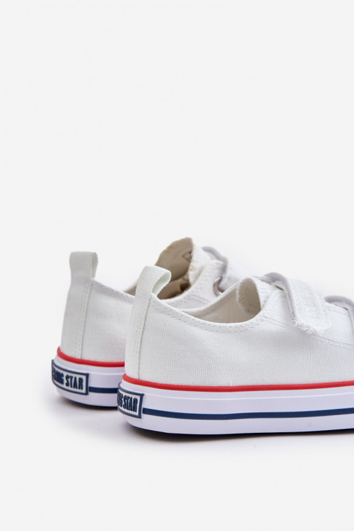 zapatos casuales Infantil con sujetadores adhesivos Big Star OO374009 el color blanco