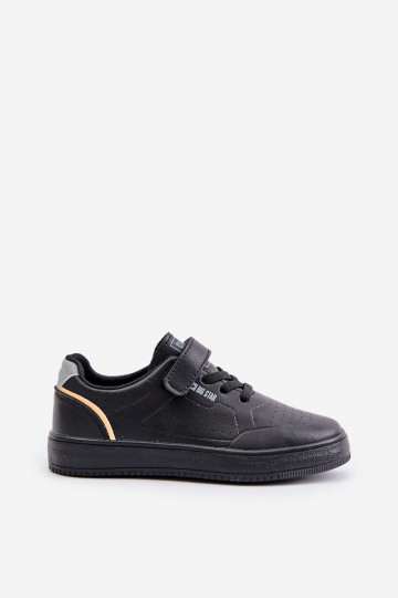 Zapatos casual niño con velcro Big Star OO374004 negro 2