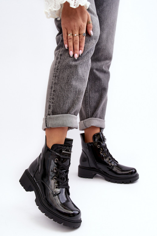 Zapatos de tacón con cremallera...