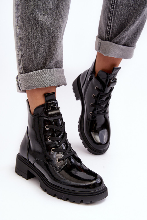 Zapatos de tacón con cremallera...