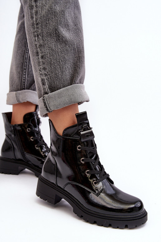 Zapatos de tacón con cremallera...