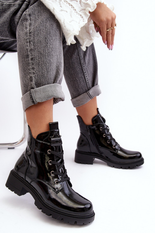 Zapatos de tacón con cremallera...