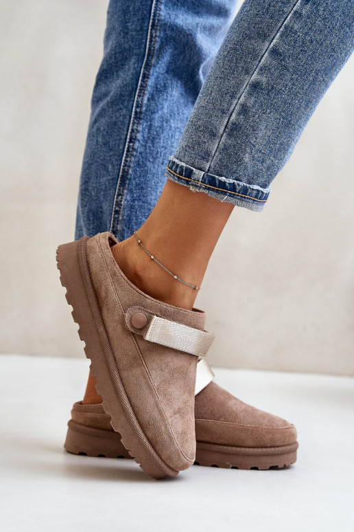 Pantuflas de plataforma para mujer...