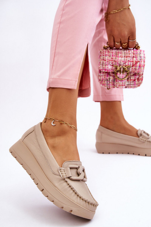 Mocasines de plataforma con adornos...