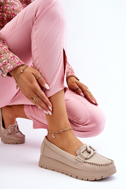 Mocasines de plataforma con adornos...