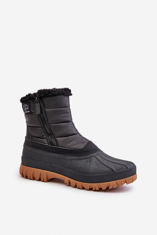Botas de nieve Femenino calentamiento con pelo dentro Al castillo Lee Cooper LCJ-24-44-2866 de color negro