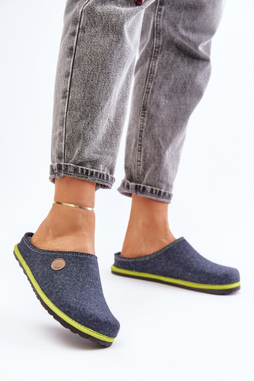 zapatos hecho en casa Femenino Zapatillas Inblu CS000039 azul oscuro 2