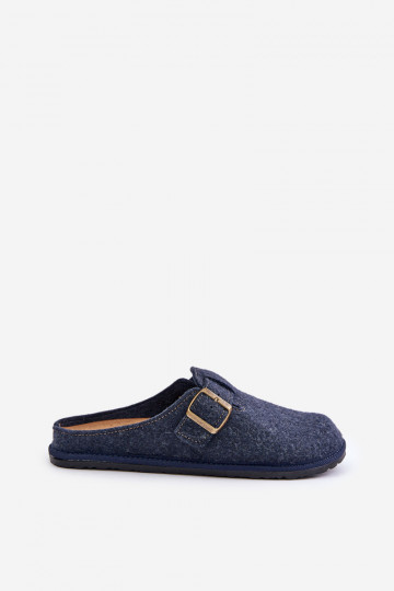 Zapatillas cómodas para los hombres con hebillas Inblu SI000019 azul oscuro 2