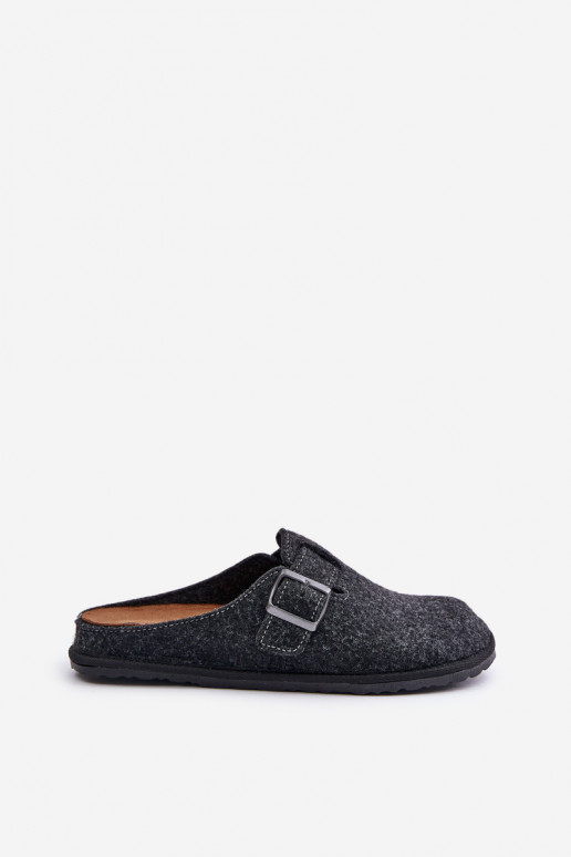 Zapatillas cómodas para los hombres con hebillas Inblu SI000019 color gris Zapatillas cómodas para los hombres con hebillas Inblu SI000019 color gris