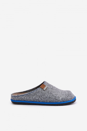 Zapatillas para los hombres zapatos hecho en casa Inblu SI000023 color gris 2
