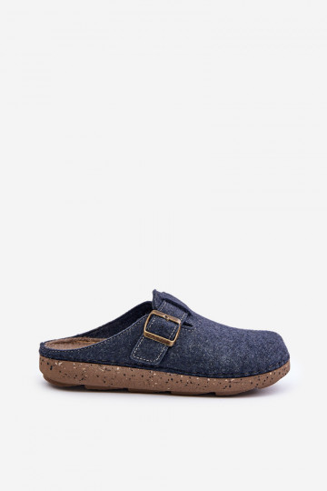 Zapatillas para los hombres con hebillas Zapatillas Inblu preventivo MT000012 azul oscuro 2